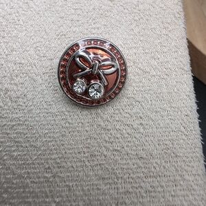 Silver and Red Snap Button with Gem Accents (1891)